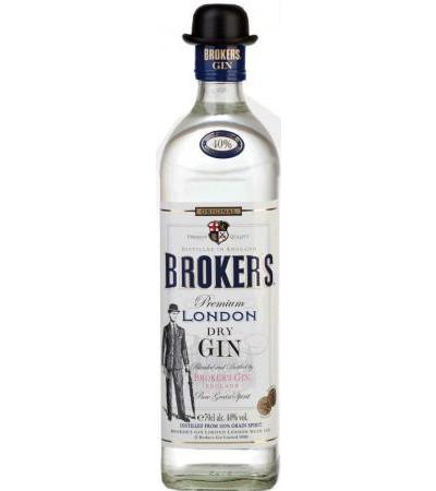 Brokers dry Gin 40% vol. Premium London Dry Gin