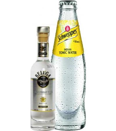 Beluga Vodka & Schweppes Tonic Mini Set