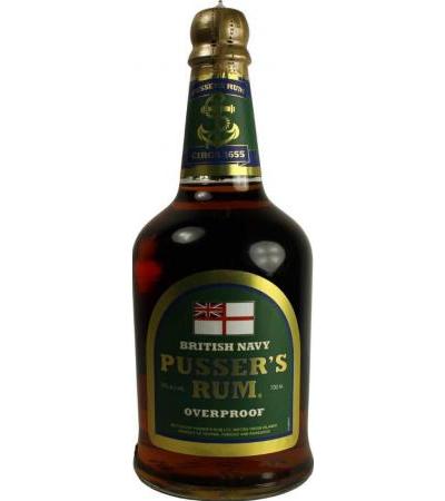 Pusser's British Navy Rum Green Label Overproof 0,7l 75%