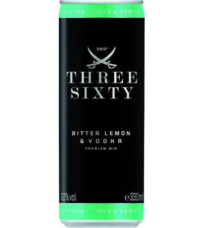 Three Sixty Vodka Bitter Lemon Dose 0,33l