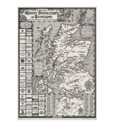 Map of the Whisky Distilleries of Scotland