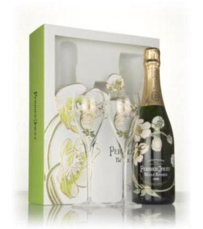 Perrier-Jouët 2008 Belle Epoque Gift Pack with 2 Champagne Flutes