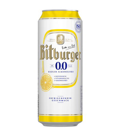 Bitburger 0,0% Radler Alkoholfrei 0,5l