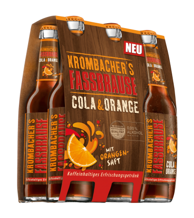 Krombacher Fassbrause Cola Orange 6x0,33l