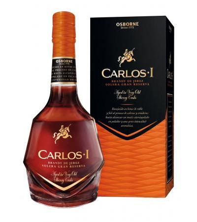 Carlos I, Brandy de Jerez, Solera Gran Reserva, 40%, 1L (gift box)