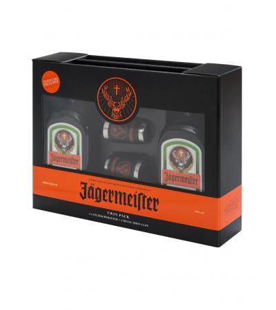 Jägermeister 35% 2x0.5L &amp; Tin Cups