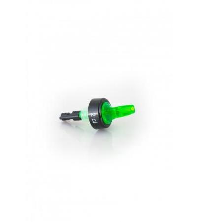 Flaschenportionierer Grün - Fluoreszierende Neonfarbe - 20 ml. - 3 Kugel System COMPACT Portionierer Außgießer 