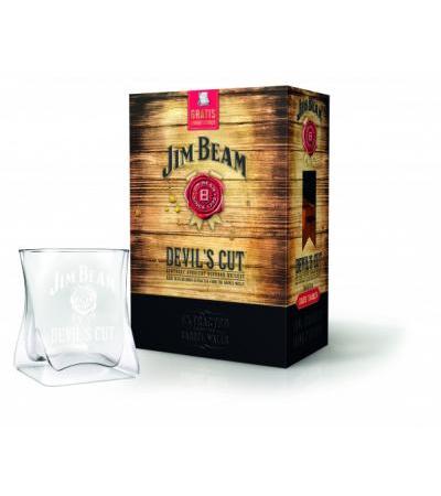 Jim Beam Devils Cut Bourbon Whiskey mit Geschenkpackung