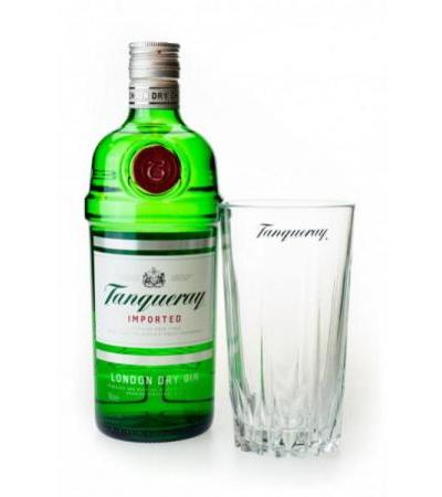 Tanqueray London Dry Gin mit Glas 