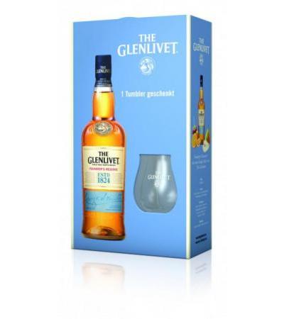 The Glenlivet Founder's Reserve mit Tumbler Single Malt Scotch Whisky