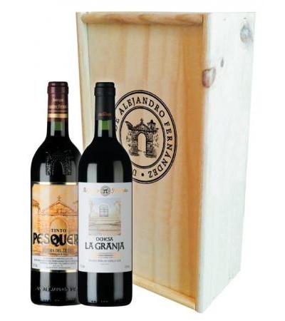 2er Holzkiste  Tinto Pesquera / Dehesa La Grania 2012