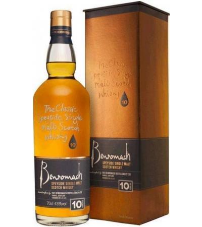 Benromach 10 years old 43%vol. Speyside Single Malt Scotch Whisky