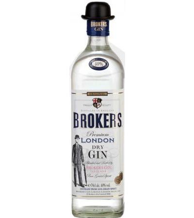 Brokers dry Gin 40% vol. Premium London Dry Gin (1,0l)