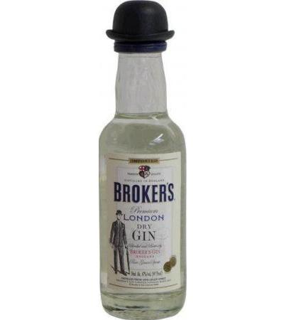 Brokers Dry Gin 47% vol. Premium London Dry Gin (0,05l)