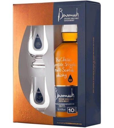 GP Benromach 10 yo + 2 Gläser 43%vol. Speyside Single Malt Scotch Whisky
