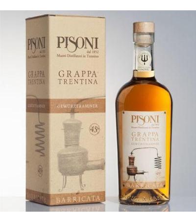 Grappa Gewürztraminer Barricata Trentin 45 Vol. %