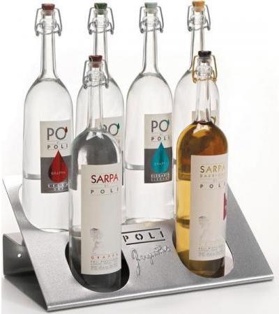Poli Sortiment in Metalldisplay