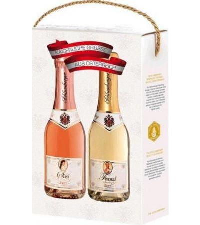 Sissi & Franzl Duo-Geschenkpackung 1x0,2l Schlumberger Sparkling Brut