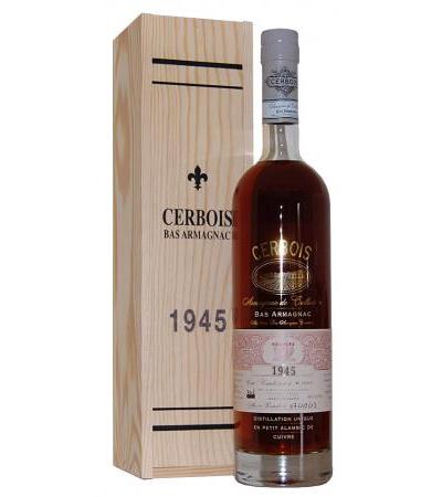 Armagnac 1945 Bas Armagnac Cerbois