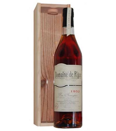 Armagnac 1952 Bas-Armagnac Domaine de Rigue