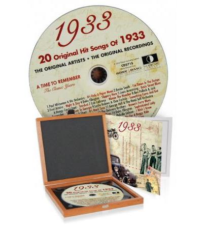 CD 1933 Musik-Hits in Luxusbox