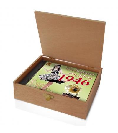 CD 1946 Schlager in Holzkiste mit Banderole und Siegel