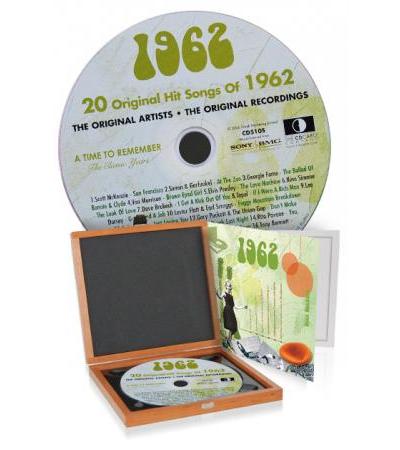 CD 1962 Musik-Hits in Luxusbox