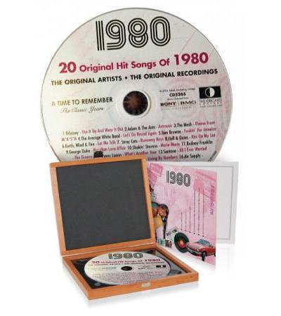 CD 1980 Musik-Hits in Luxusbox