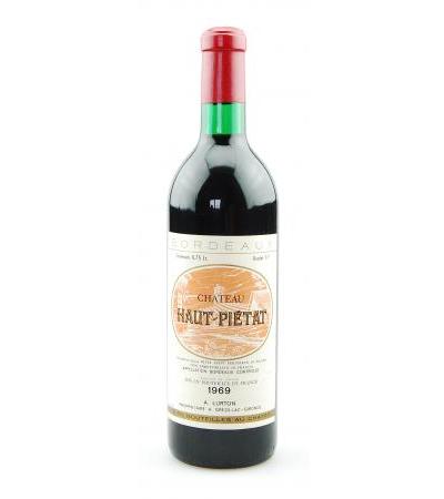 Wein 1969 Chateau Haut-Pietat Appelation Bordeaux