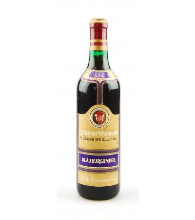 Wein 1972 Südtiroler Pino Nero Blauburgunder Weinprobe