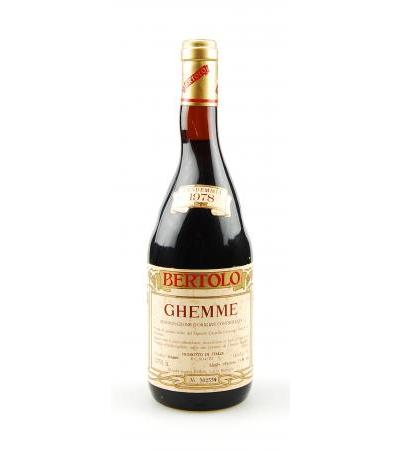 Wein 1978 Ghemme Lorenzo Bertolo Riserva Numerata