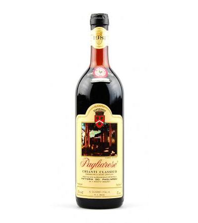 Wein 1981 Chianti Classico Pagliarese