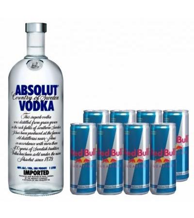 Absolut Vodka & Redbull Sugarfree Package