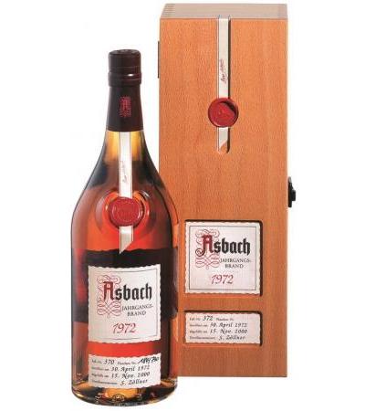 Asbach Jahrgangsbrand 1972 0,7 l in Holzkiste
