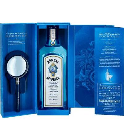 Bombay Sapphire Gin Discover Edition mit Lupe