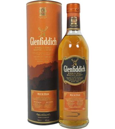 Glenfiddich Whisky Rich Oak 14 Jahre 0,7l in Tin Box