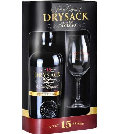 Willams & Humbert Dry Sack Sherry Oloroso Solera Especial 15 Jahre 0,75 l mit Glas