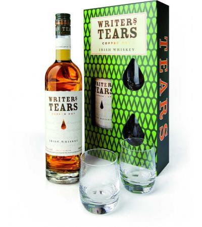 Writers Tears Whiskey in Geschenkverpackung mit 2 Gläsern