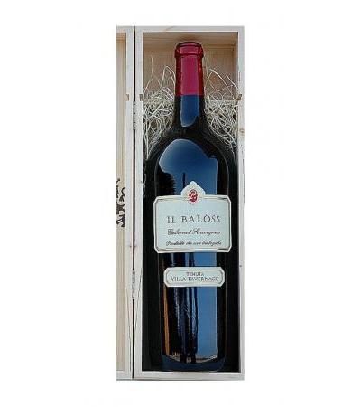 Cabernet Sauvignon DOC Il Balòss "Double Magnum 3 Liters" in Wooden Box Tenuta Villa Tavernago Organic wine