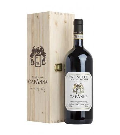 Magnum 1,5 liters Brunello di Montalcino RISERVA 2006 DOCG in wooden box Capanna