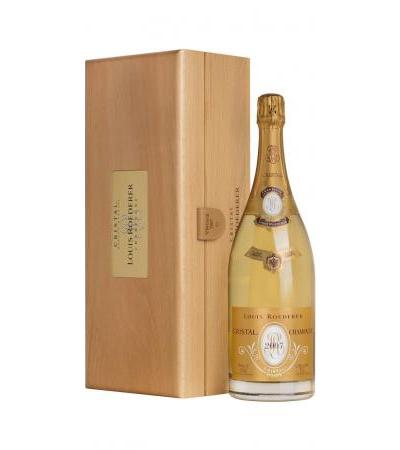 Magnum 1,5 Liters "Cristal"Champagne Brut in Wooden Box LOUIS ROEDERER