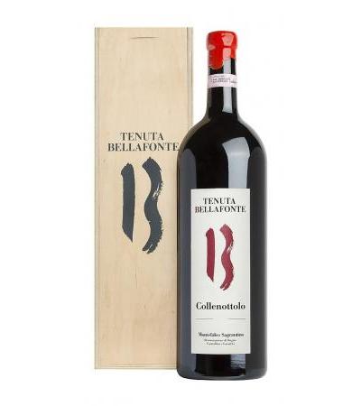 Magnum 1,5 liters Montefalco Sagrantino 2012 DOCG "Collenottolo" In Woodem Box Tenuta Bellafonte