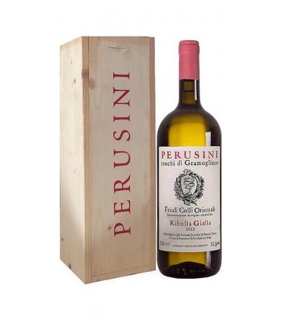 Magnum 1,5 liters Ribolla Gialla DOC "Wooden box" Perusini