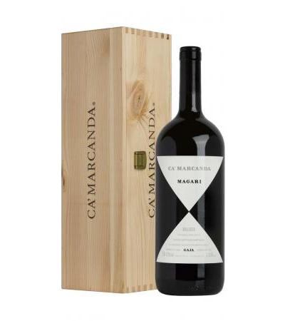 Magnum 1,5 Litri Bolgheri "MAGARI" 2015 DOC in Wooden Box Gaja C