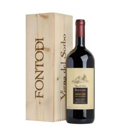 Magnum 1,5 Litri Chianti Gran Selezione "Vigna del Sorbo" DOCG In Wooden Box FONTODI Organic wine