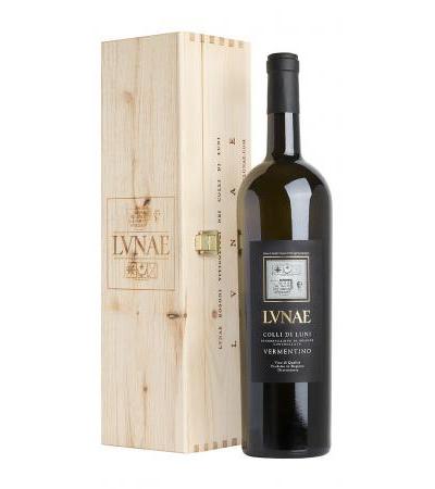 Magnum Vermentino Colli di Luni "Etichetta Nera" DOC in wooden box LUNAE