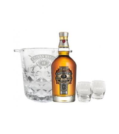 Chivas Regal 25 Year Scotch Whisky - 70cl (With 2 glasses & Ice Bucket)