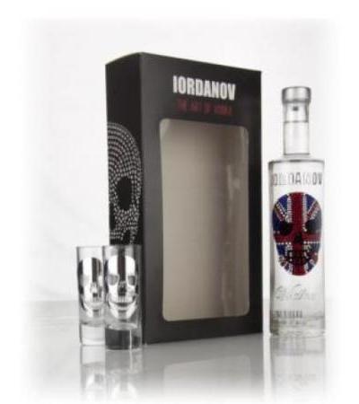 Iordanov Vodka Gift Pack - Union Jack Skull