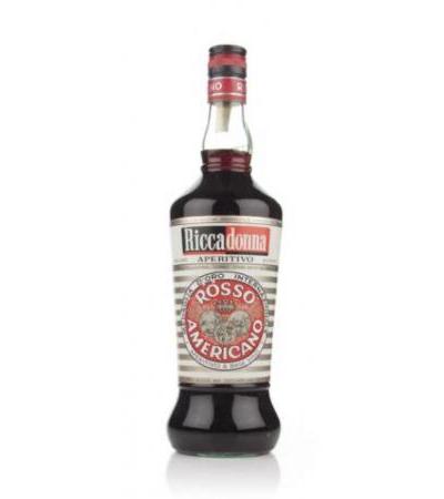 Riccadonna Aperitivo Rosso Americano - 1970s (striped label)
