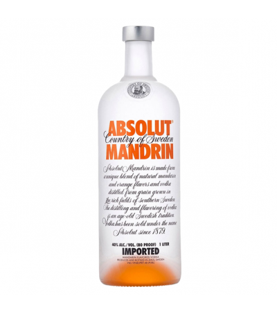 Vodka Absolut Mandarin 1 Lt. Sin/d